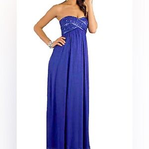 Elegant Blue Evening Gown